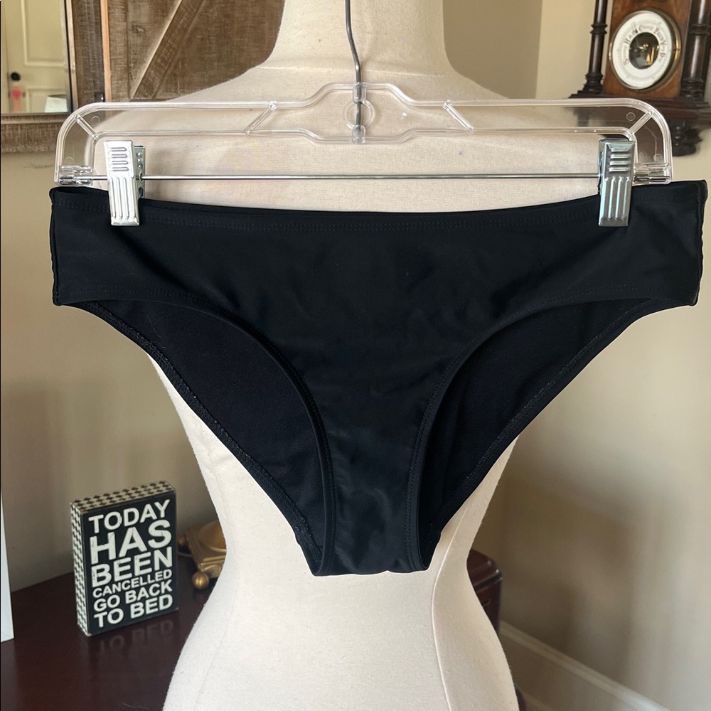 Solid Black Bikini Bottoms Women’s M